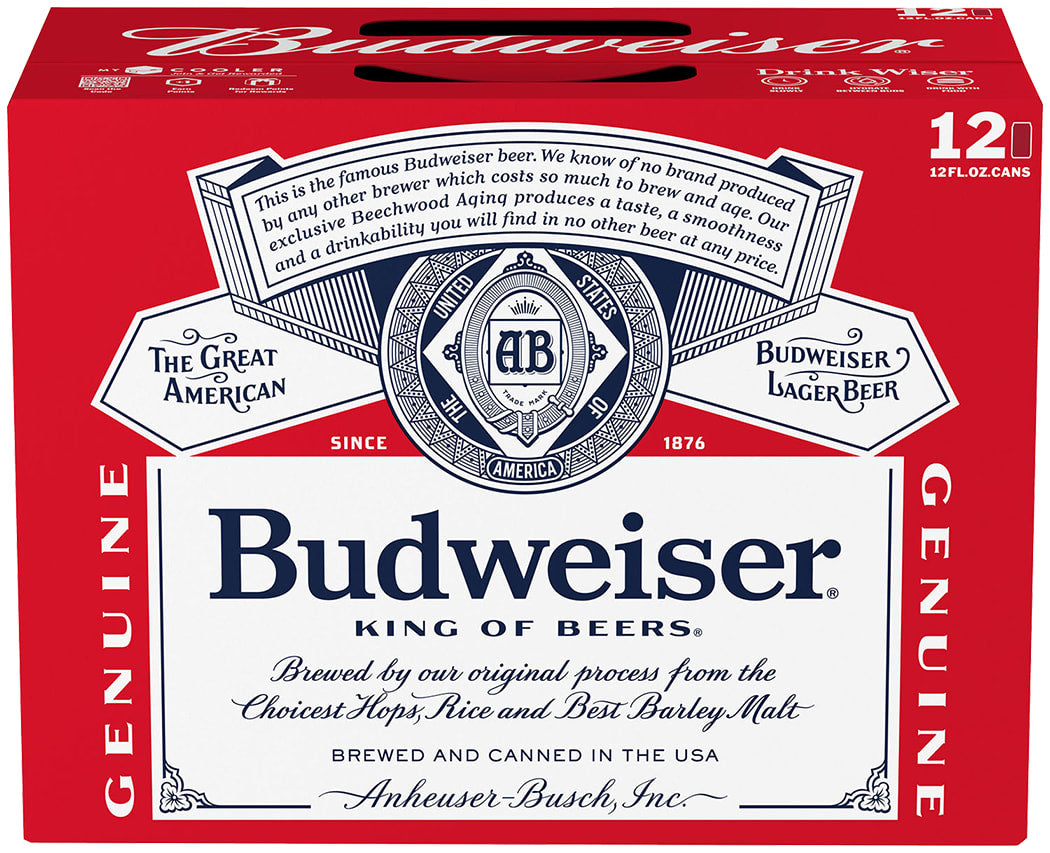 Budweiser 2x 12 Pack (12 oz Cans)