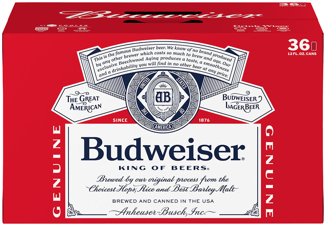 Budweiser 36 Pack (12 oz Cans)