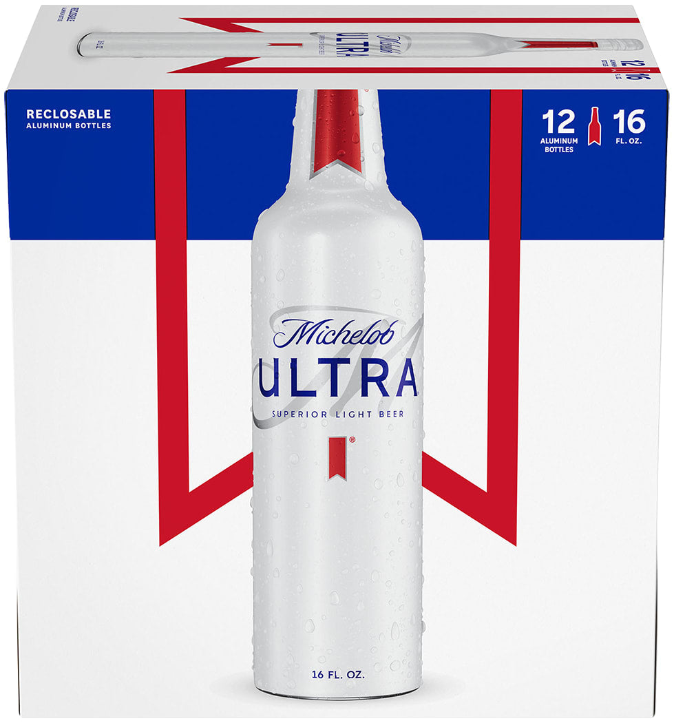 Michelob Ultra 2x 12 Pack (16 oz Aluminum Bottles)