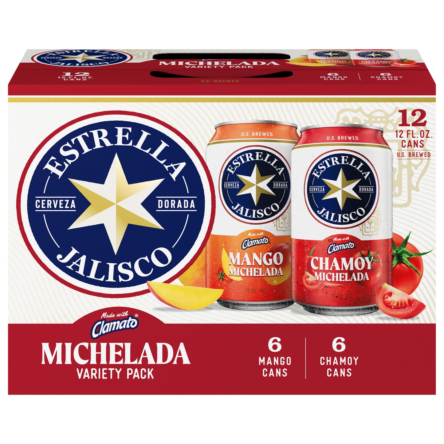 Estrella Jalisco Michelada Variety Pack 2x 12 Pack (12 oz Cans)