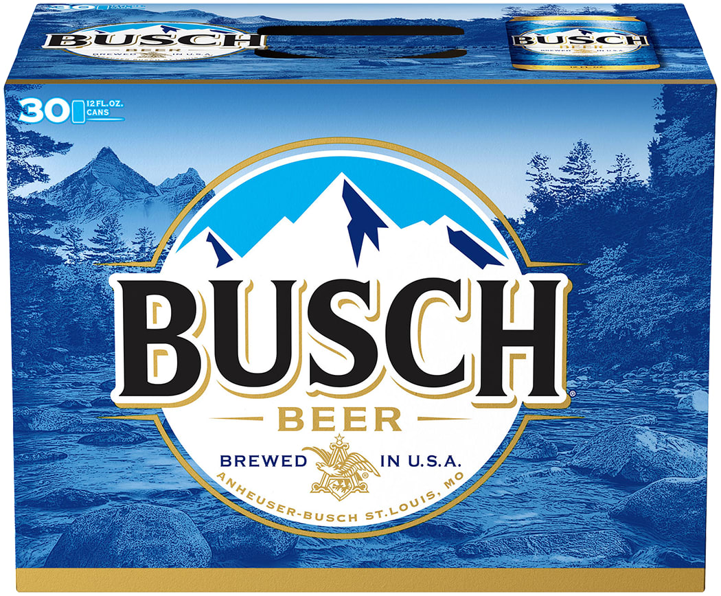 busch light tackle box 30 pack Busch Beer 30 Pack (12 oz Cans) – The Booze Outlet