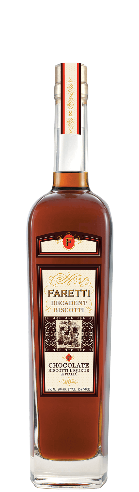 Faretti Chocolate Biscotti Liqueur 750ML