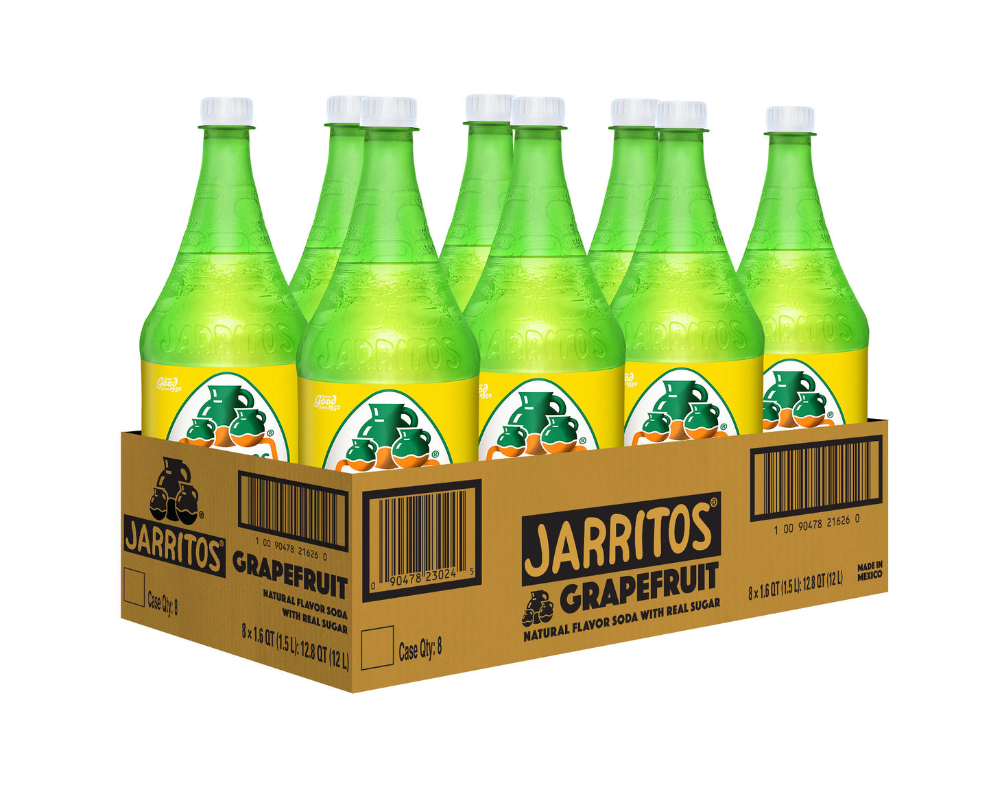 Jarritos Grapefruit 8 Pack (1.5 L Bottles)