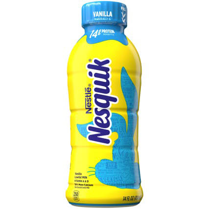 Nesquik Vanilla 1% 12 Pack (14 oz Bottles)
