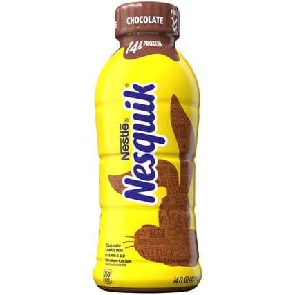 NESQUIK Chocolate 1% 12 Pack (14 oz Bottles)