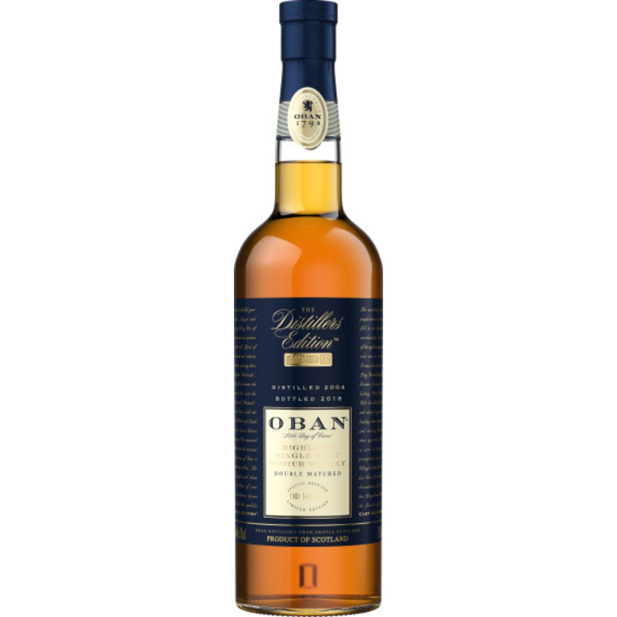 Oban Distillers Edition Double Matured Single Malt Scotch 750ML bottle