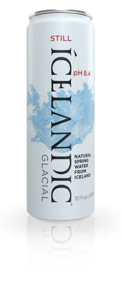 Icelandic Glacial Still Water 30 Pack (11.1oz Aluminum Cans), The World's Purest Water Now in a Can