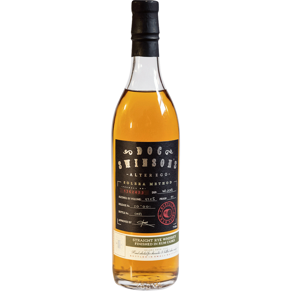 Doc Swinson's Alter Ego Solera Rye Whiskey 750ML
