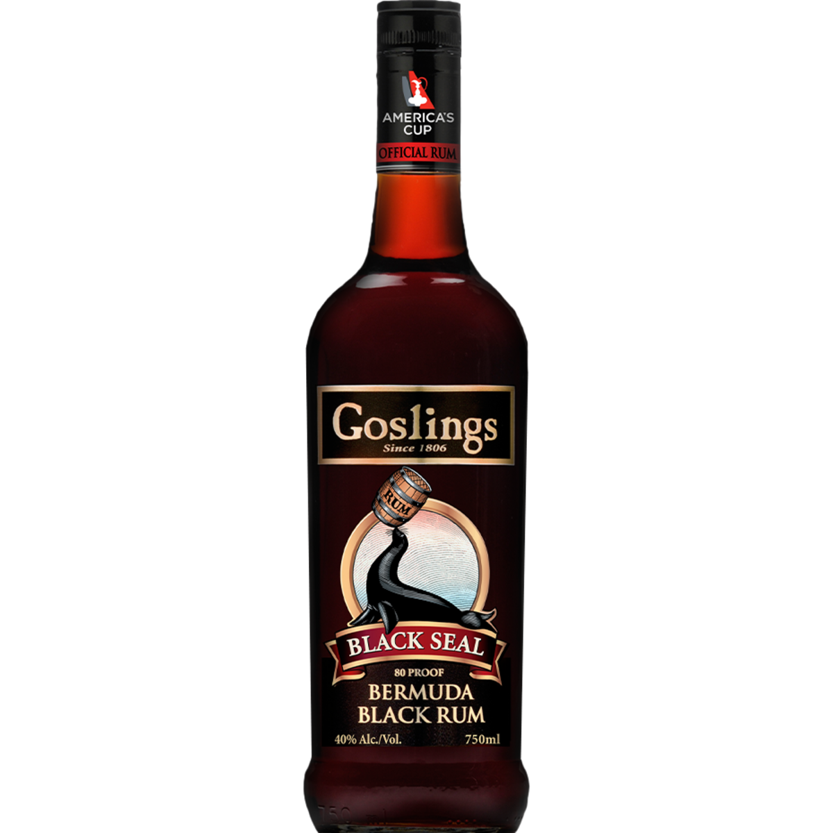 Goslings Black Seal Rum 80 750ML bottle