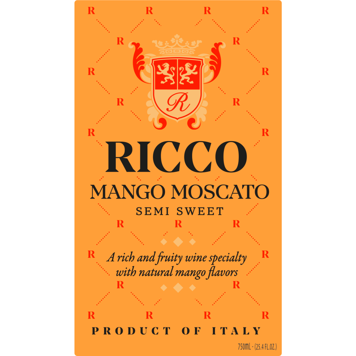 Ricco Mango Moscato 750ML bottle