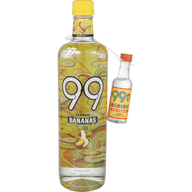 99 BRAND BANANA SCHNAPPS 99 W/ 1-50ML 99 BRAND MANGO SCHNAPPS 99 750ML
