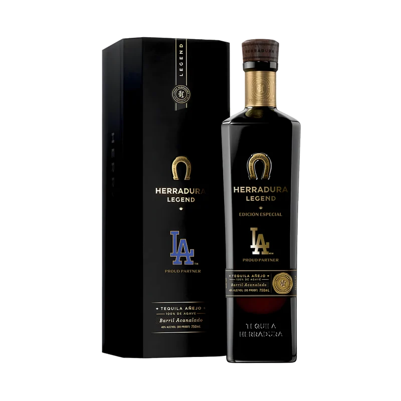 Tequila Herradura Legend Dodgers Edition 750ML, The Official Los Angeles Dodgers Collab In Toasted Oak