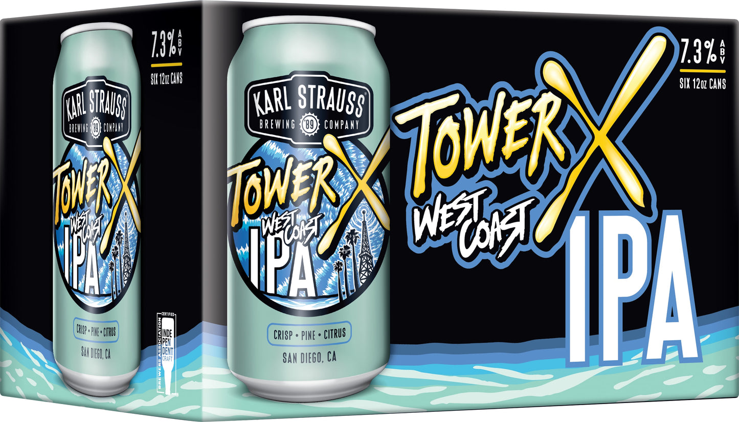 Karl Strauss Karl West Coast X IPA 4x 6 Pack (12 oz Cans)