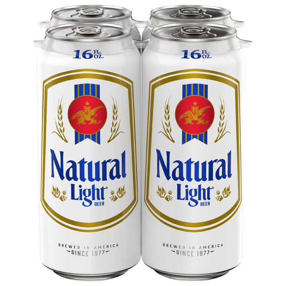 Natural Light 6x 4 Pack (16 oz Cans) (24 Pack)