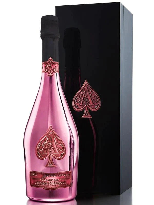 Armand De Brignac Champagne Brut Rose W/ Wooden Gift Box 750ML