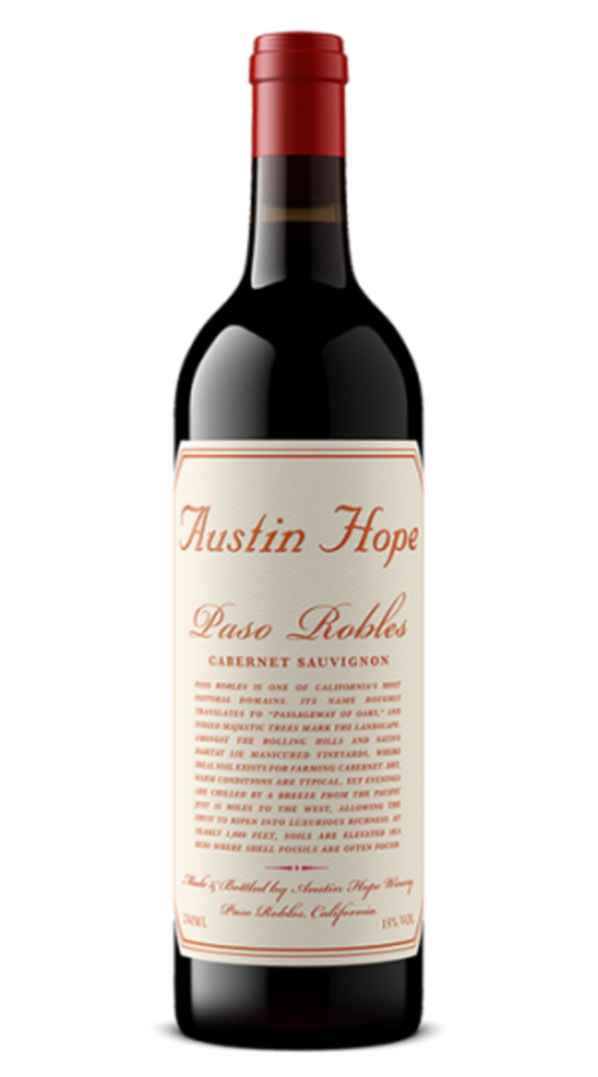 Austin Hope 2024 Paso Robles Cabernet Sauvignon 1 Liter, California's Most Acclaimed Cab. More of It.