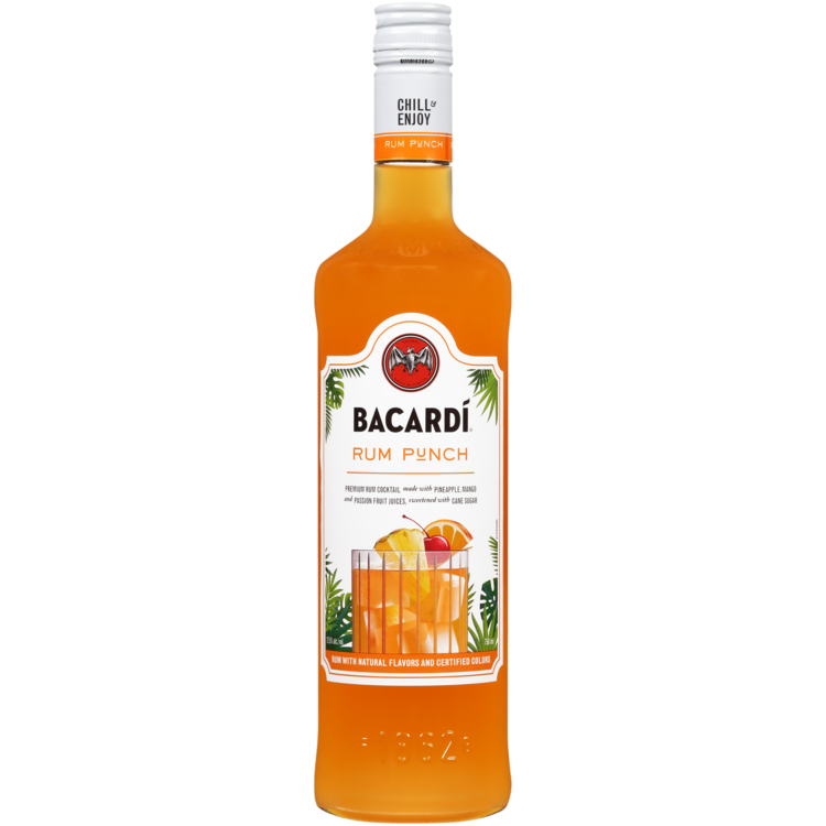 BACARDI RUM PUNCH CLASSIC COCKTAILS 25 750ML