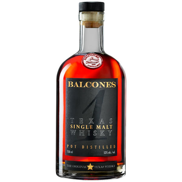 BALCONES PEATED TEXAS SINGLE MALT WHISKY POT DISTILLED TENTH ANNIVERSARY 119 750ML