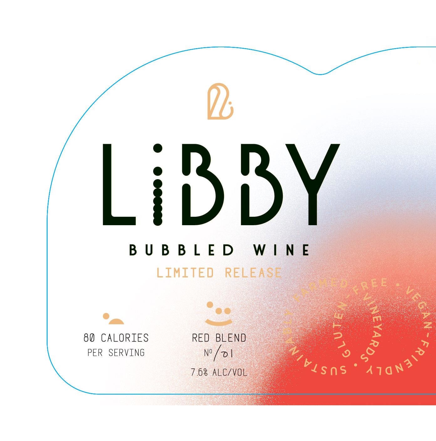 Libby Sparkling Red Blend No 1 Bubbled Wine American 750ML