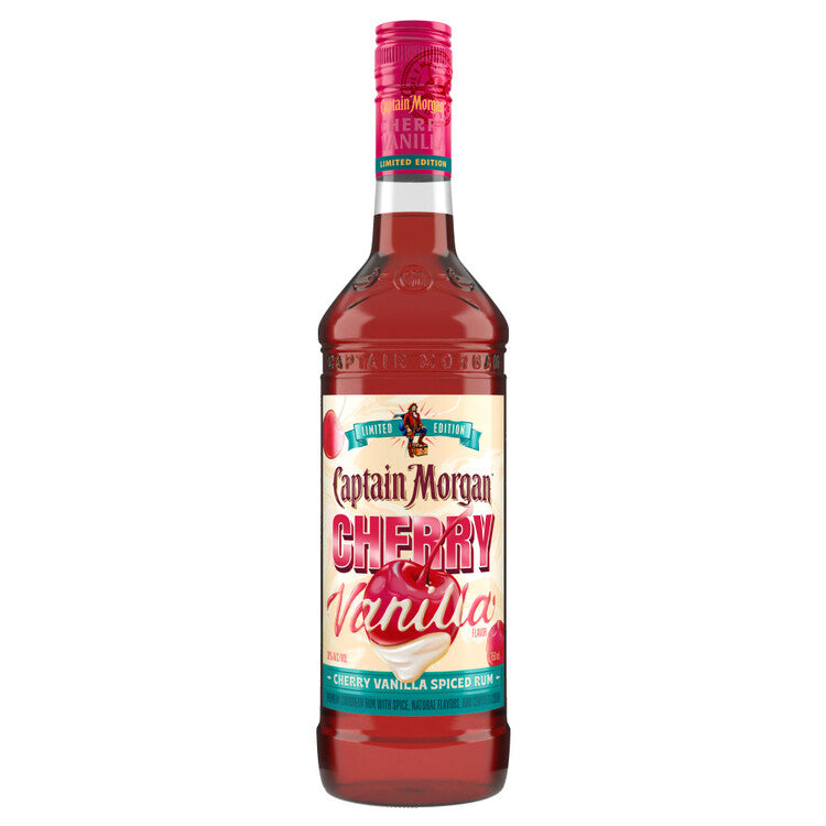 CAPTAIN MORGAN CHERRY VANILLA SPICED FLAVORED RUM LIMITED EDITION 60 750ML