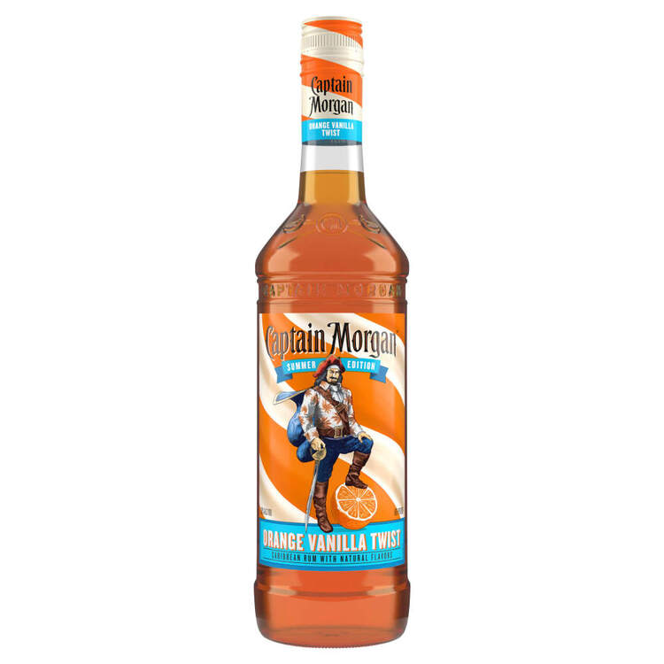 CAPTAIN MORGAN ORANGE VANILLA TWIST FLAVORED RUM SUMMER EDITION 70 750ML