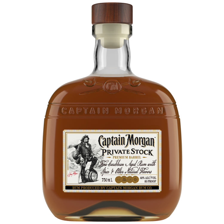 CAPTAIN MORGAN SPICED RUM PRIVATE STOCK 80 750ML