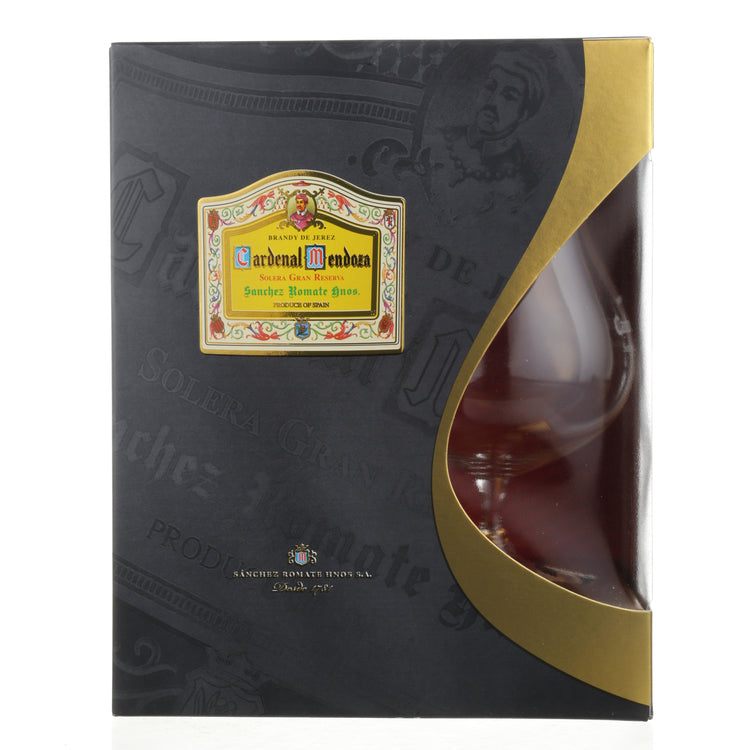 CARDENAL MENDOZA BRANDY DE JEREZ SOLERA GRAN RESERVA 80 W/ SNIFTER 750ML