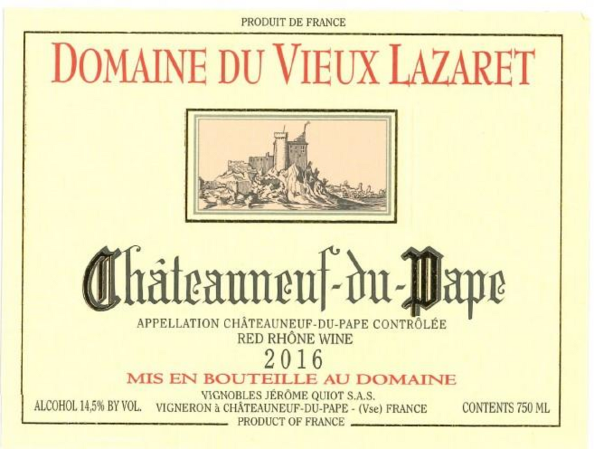 DOM VIEUX LAZARET CHATEAUNEUF-DU-PAPE 2022 375 mL