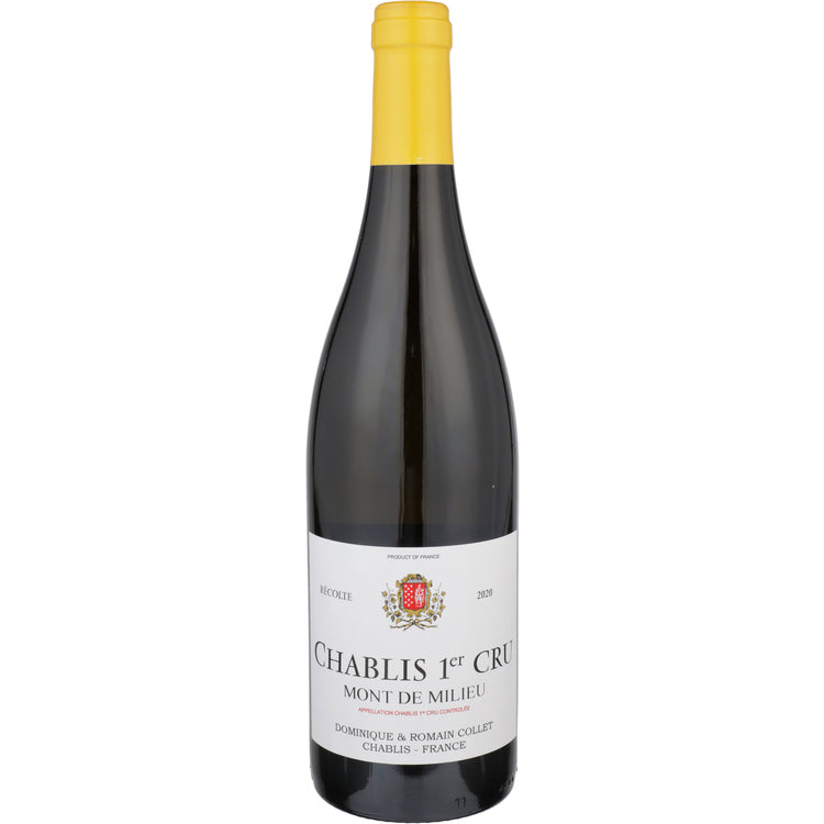 Dominique & Romain Collet Chablis Mont De Milieu Premier Cru Recolte 2020 750ML