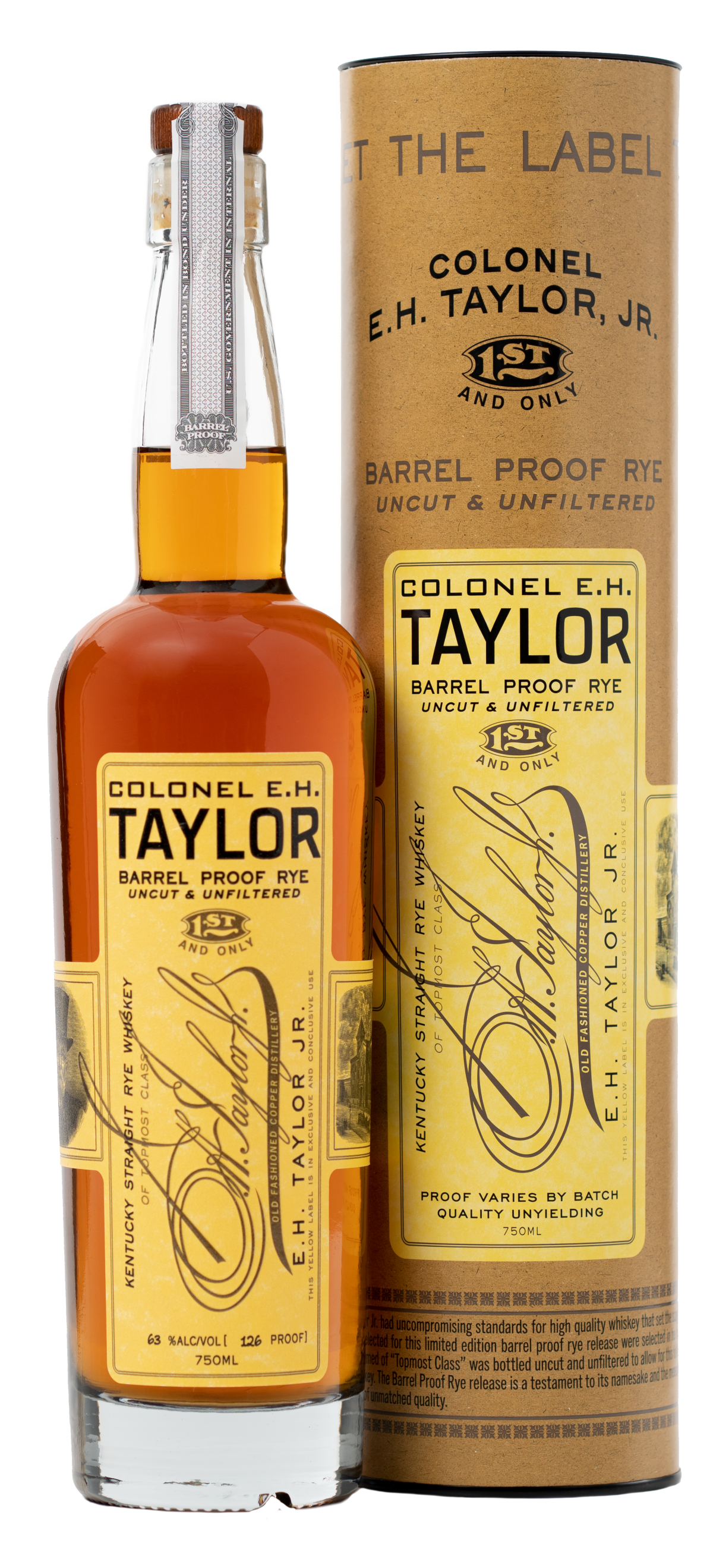 Colonel E.H. Taylor, Jr. Barrel Proof Rye Bourbon Whiskey