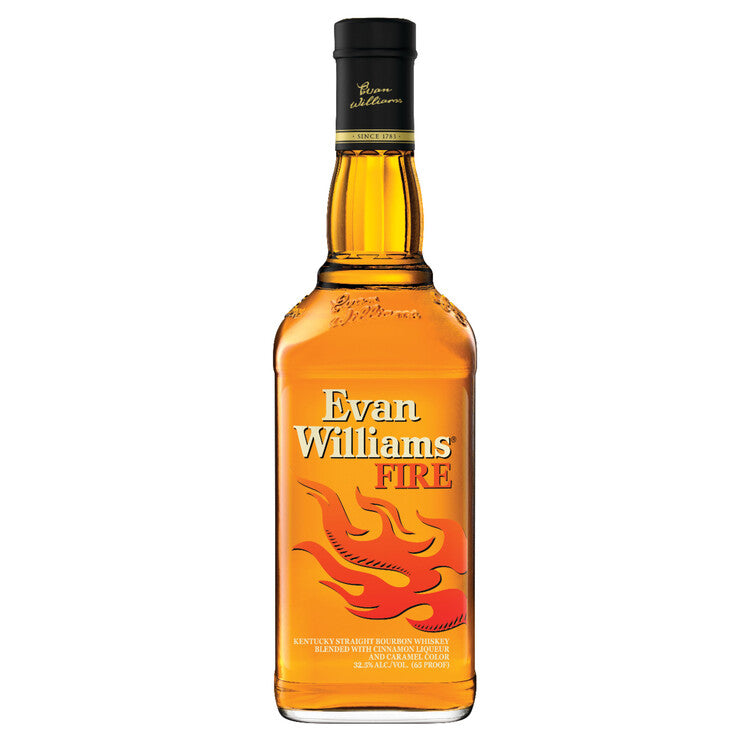 EVAN WILLIAMS CINNAMON WHISKEY LIQUEUR FIRE 65 750ML