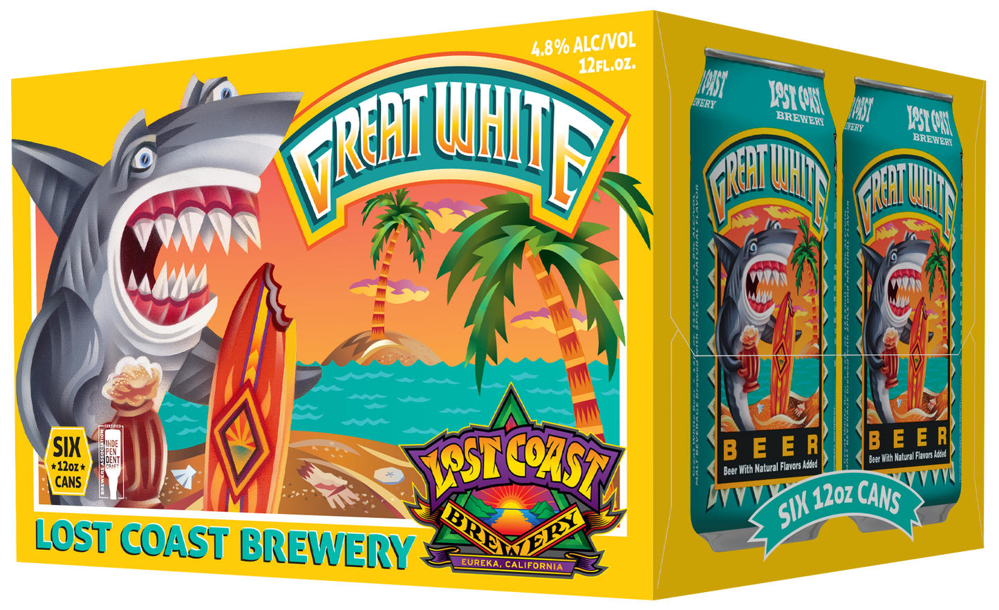Lost Coast Great White Can 4/6PK 12Z