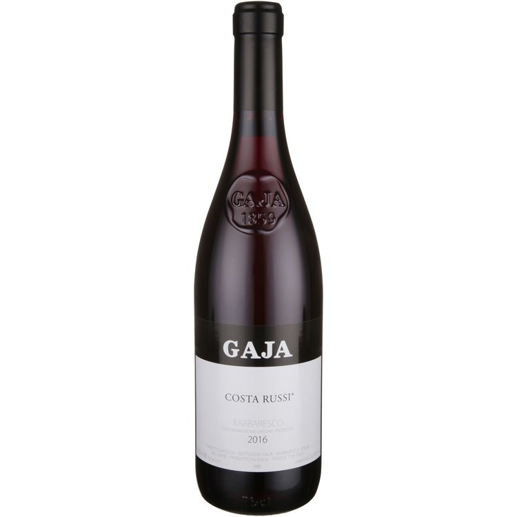 GAJA BARBARESCO COSTA RUSSI 2016 WOOD BOX 750ML