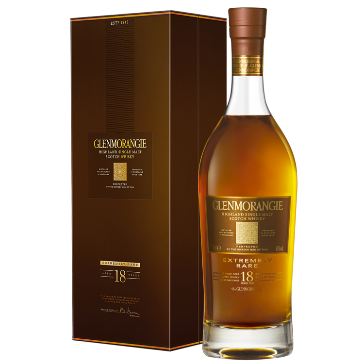GLENMORANGIE SINGLE MALT SCOTCH EXTREMELY RARE 18 YR 86 750ML