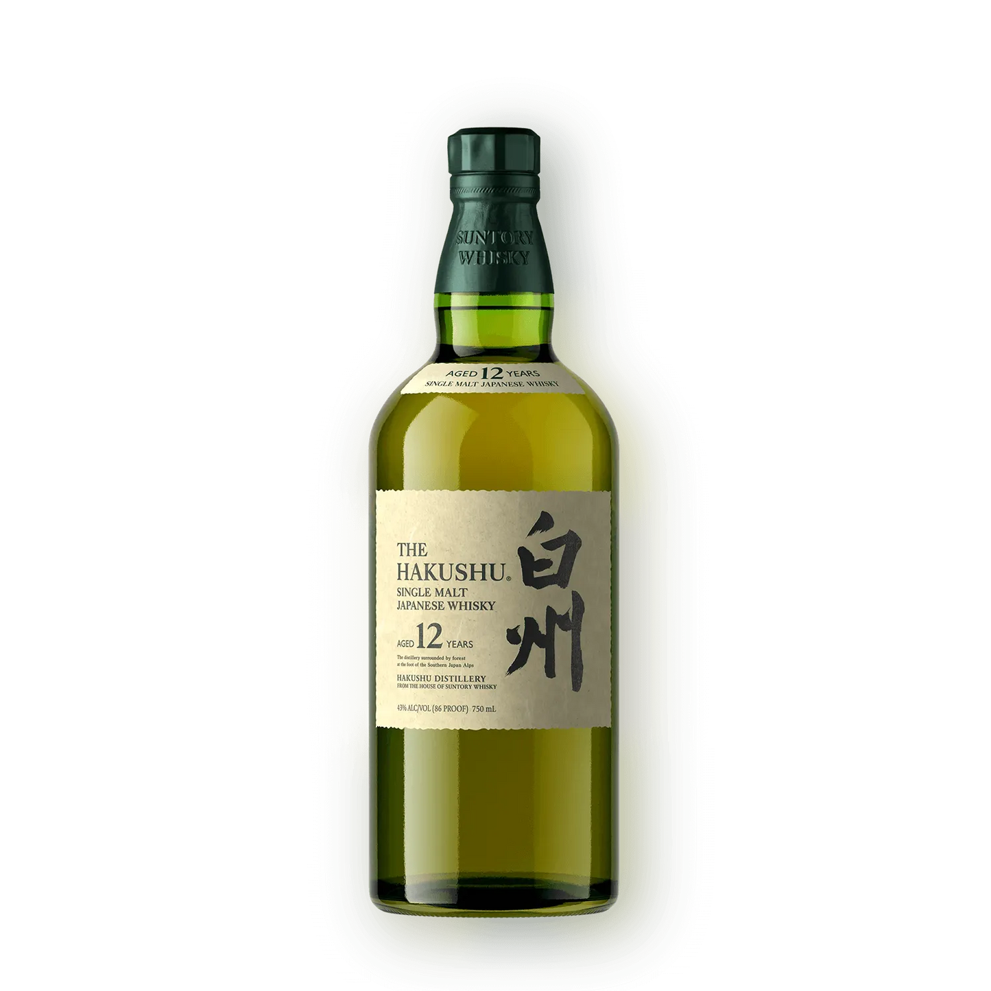 The Hakushu Single Malt Japanese Whisky Aged 12 Years 750mL bottle