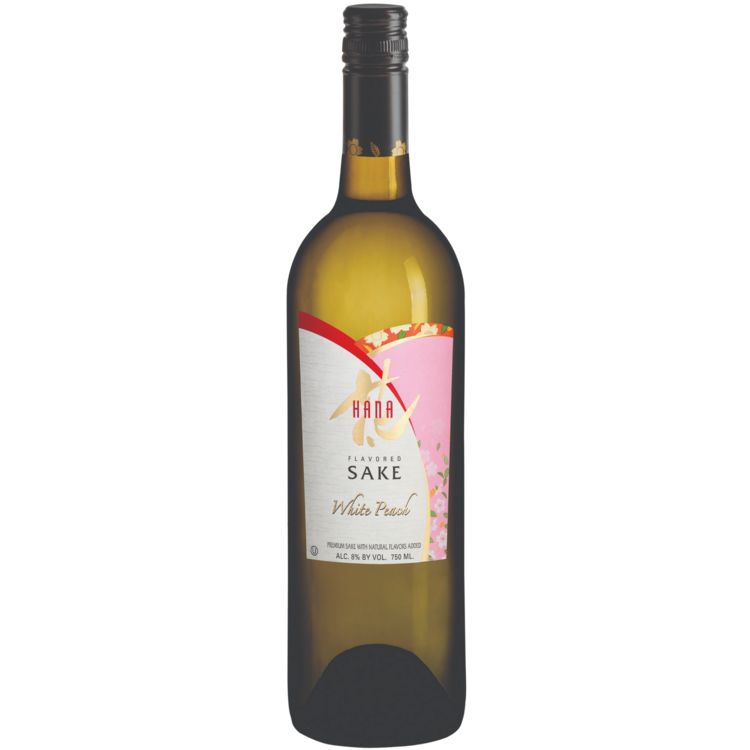 HANA WHITE PEACH FLAVORED SAKE 750ML