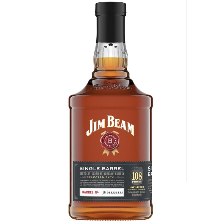 Jim Beam Straight Bourbon Single Barrel Selected Batch 108 750ML
