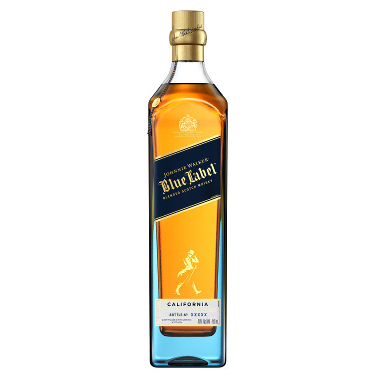 JOHNNIE WALKER BLENDED SCOTCH BLUE LABEL CALIFORNIA LIMITED EDITION DESIGN 80 750ML