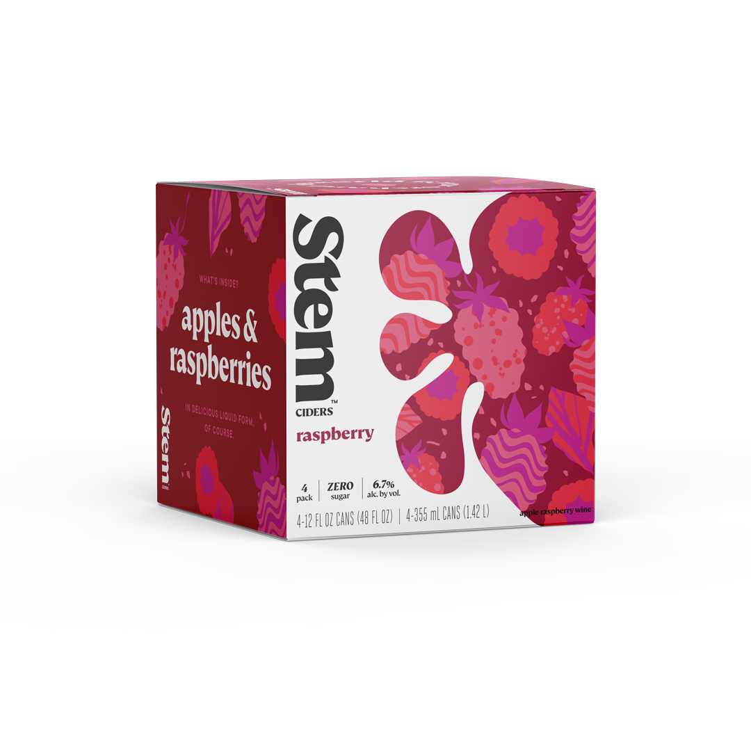 Stem Ciders Raspberry Can 6/4PK 12Z