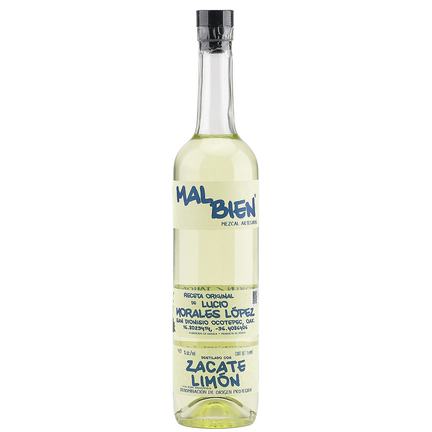 Mal Bien Mezcal Zacate Limon 80 750ML