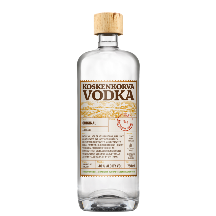 KOSKENKORVA VODKA ORIGINAL 80 750ML