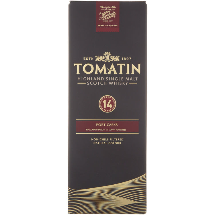 TOMATIN SINGLE MALT SCOTCH PORT CASKS 14 YR 92 750ML