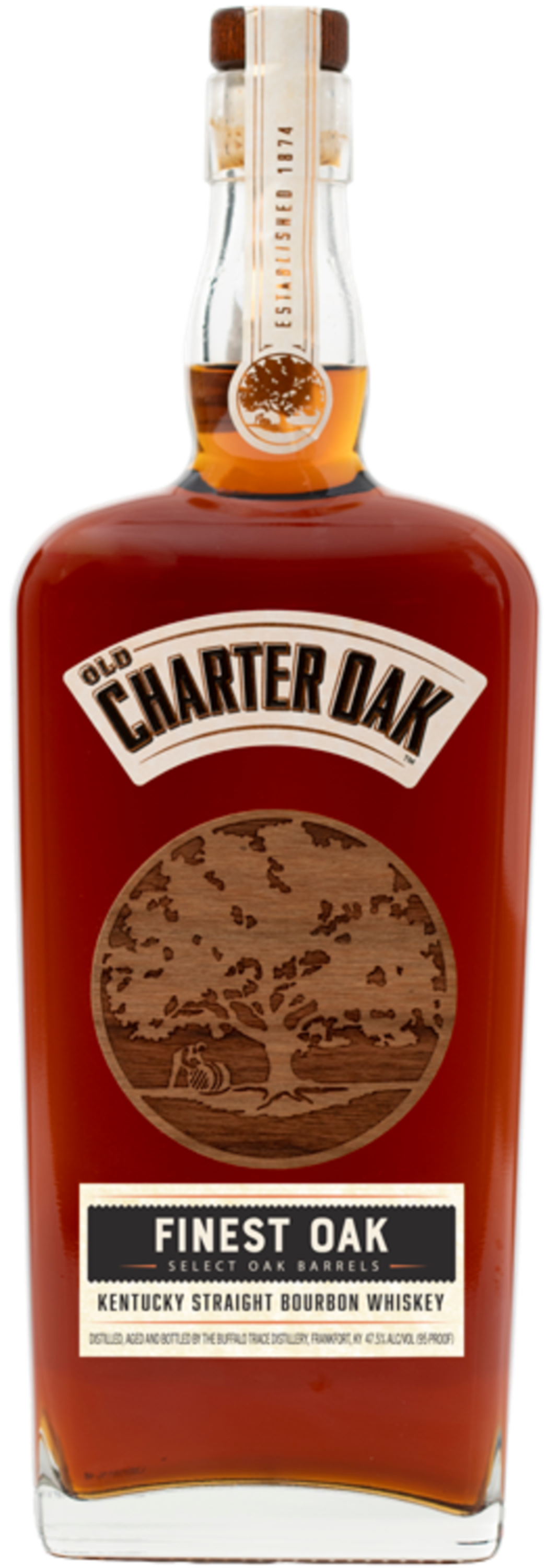 Old Charter Oak Finest Oak Kentucky Straight Bourbon Whiskey 750mL