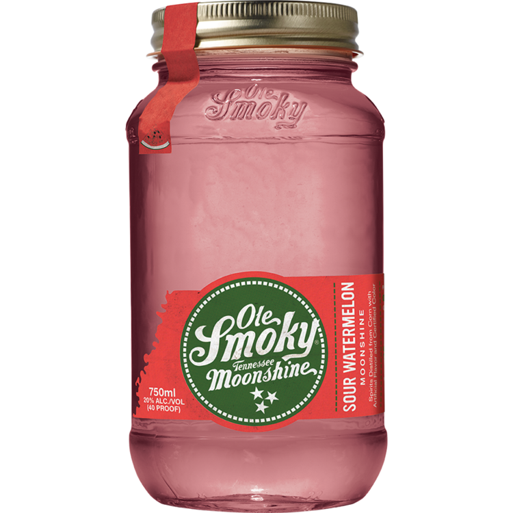 OLE SMOKY SOUR WATERMELON MOONSHINE 40 750ML