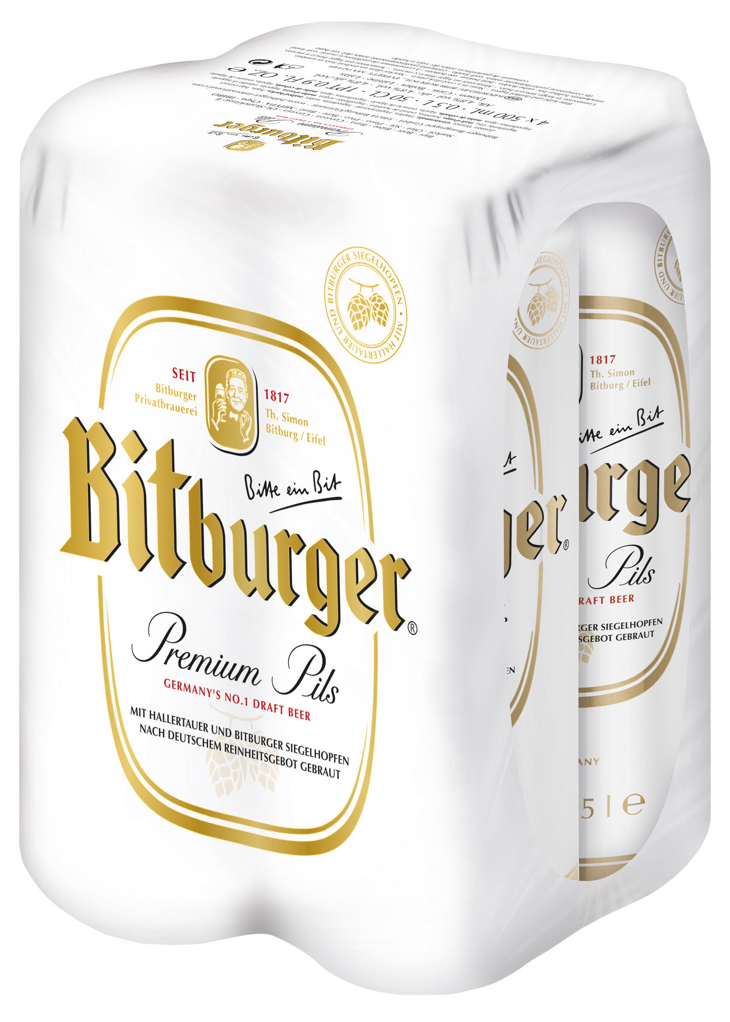 Bitburger Prem Pilsner Can 6/4PK 500ML
