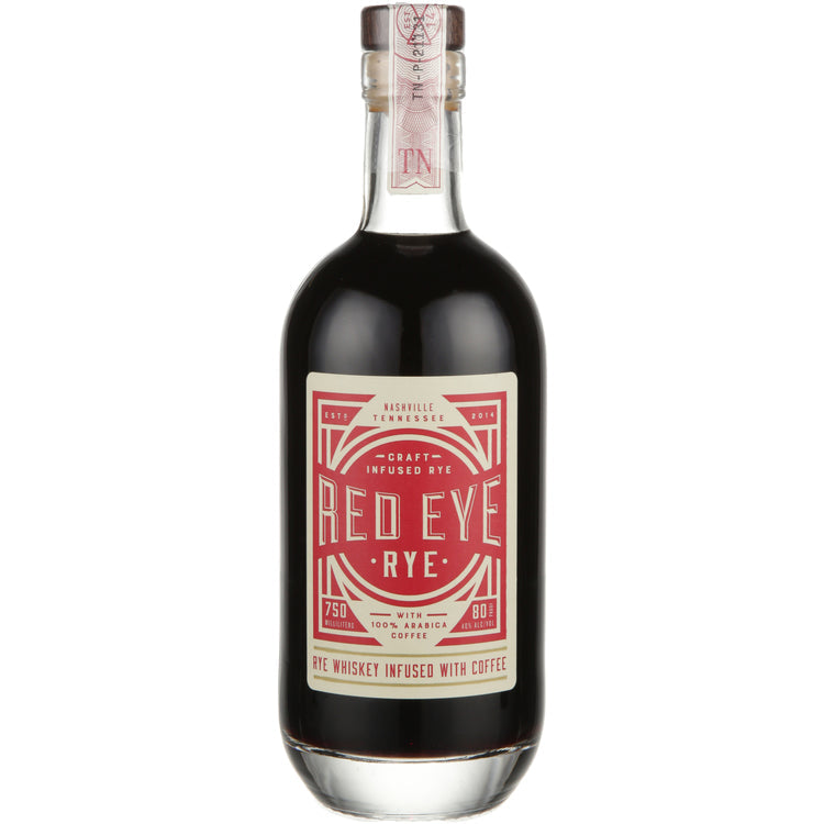 RED EYE RYE RYE WHISKEY INFUSED WITH COFFEE 80 750ML