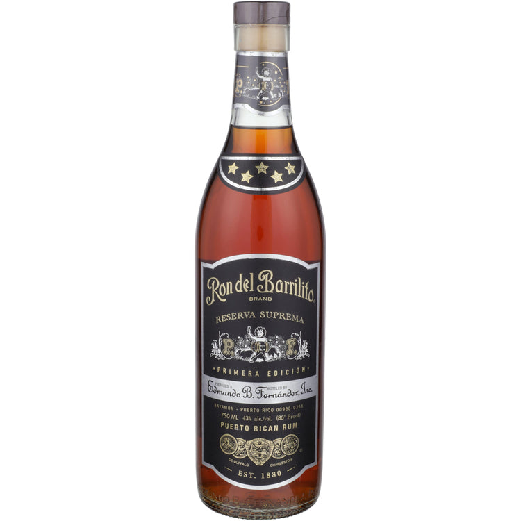 RON DEL BARRILITO AGED RUM FIVE STARS PRIMERA EDICION RESERVA SUPREMA 86 750ML