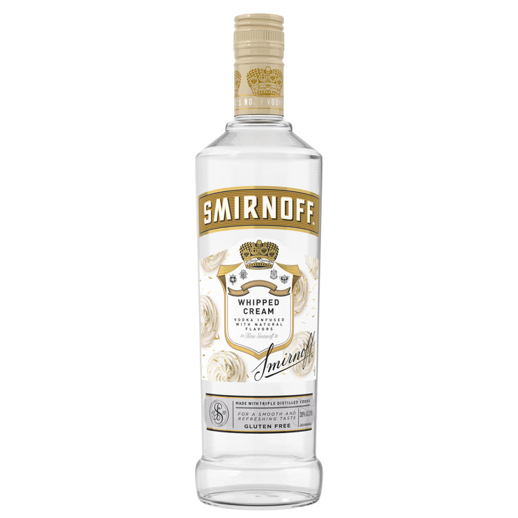 SMIRNOFF WHIPPED CREAM FLAVORED VODKA 60 750ML