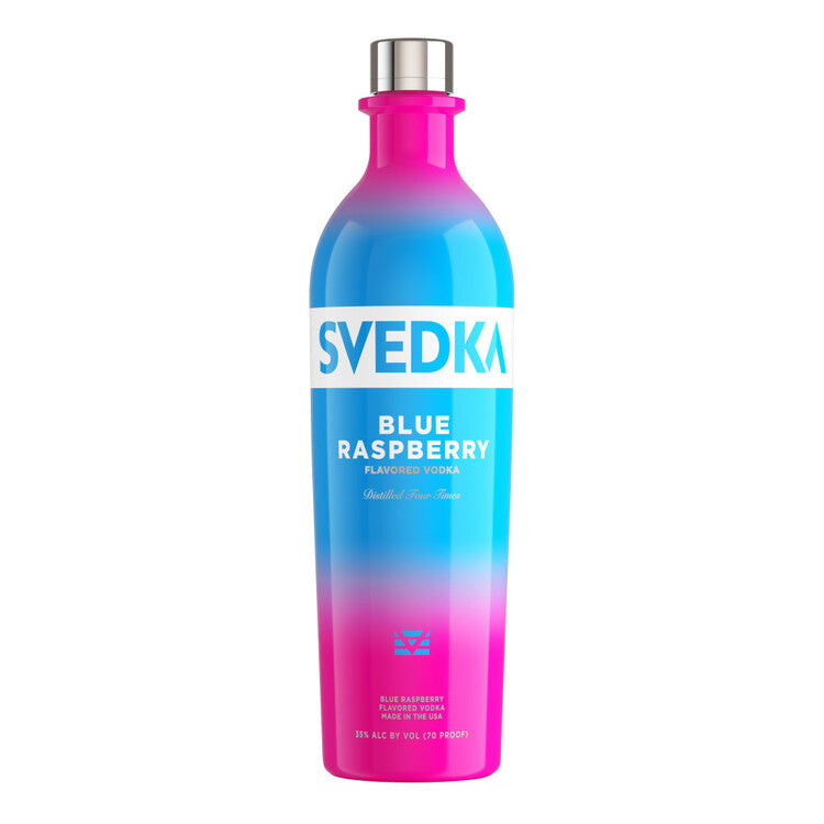 SVEDKA BLUE RASPBERRY FLAVORED VODKA 70 750ML