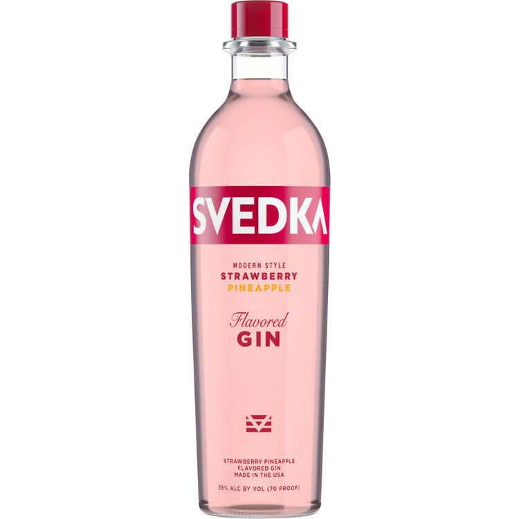 SVEDKA MODERN STYLE STRAWBERRY PINEAPPLE FLAVORED GIN 80 750ML